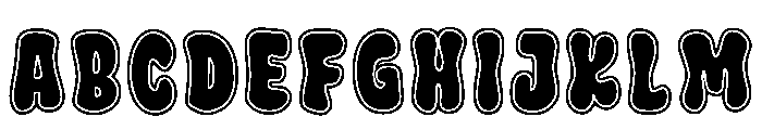 Double Groovy Regular Font UPPERCASE