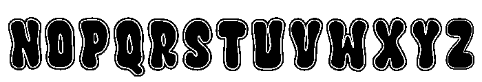 Double Groovy Regular Font LOWERCASE