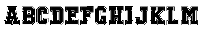 Double Jersey Regular Font UPPERCASE