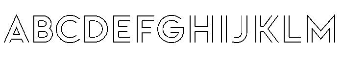 Doublez Light Font UPPERCASE