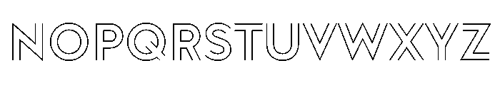 Doublez Light Font UPPERCASE