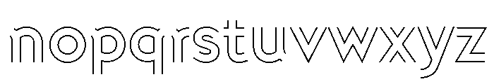 Doublez Light Font LOWERCASE