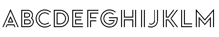 Doublez Regular Font UPPERCASE