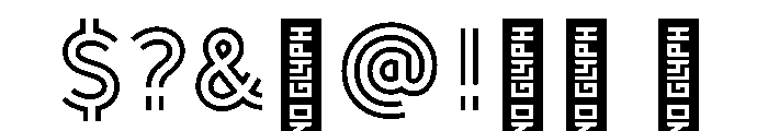 Doublez SemiBold Font OTHER CHARS