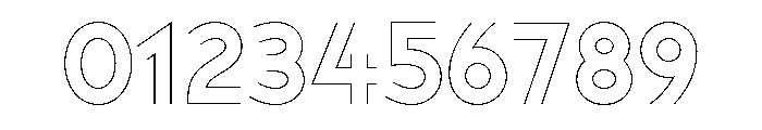 Doublez Thin Font OTHER CHARS
