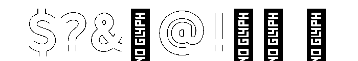 Doublez Thin Font OTHER CHARS