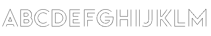 Doublez Thin Font UPPERCASE