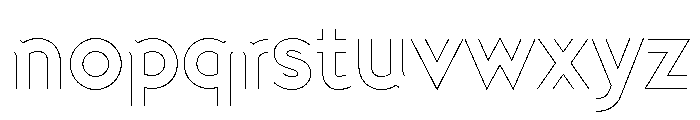 Doublez Thin Font LOWERCASE