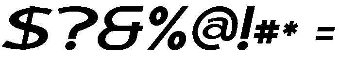 Douga Italic Font OTHER CHARS