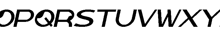 Douga Italic Font UPPERCASE