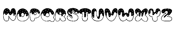Doughnut day Font UPPERCASE