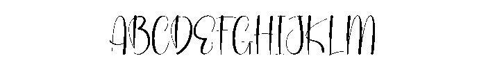Doughter Font UPPERCASE