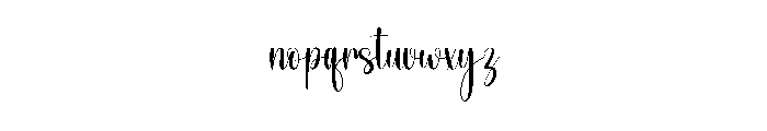 Doughter Font LOWERCASE