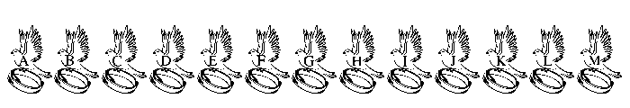 Dove Wedding Monogram FONT