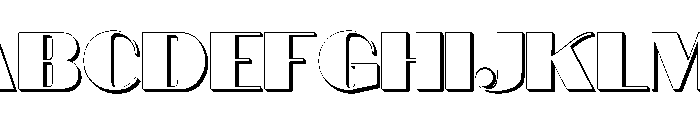 Doviera3DExtrusion Font UPPERCASE