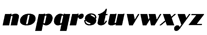 DovieraBoldSlant Font LOWERCASE