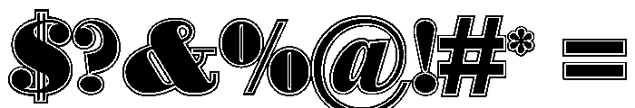 DovieraCollege Font OTHER CHARS