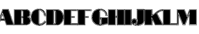 DovieraCollege Font UPPERCASE