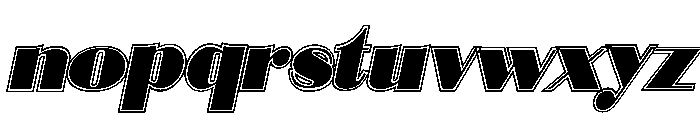 DovieraCollegeSlant Font LOWERCASE
