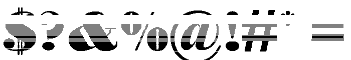DovieraGradient Font OTHER CHARS