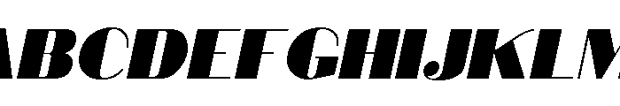 DovieraSlant Font UPPERCASE