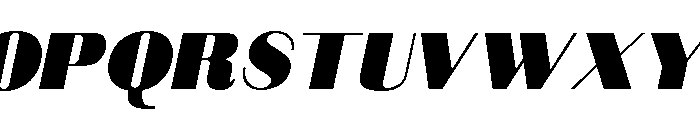 DovieraSlant Font UPPERCASE