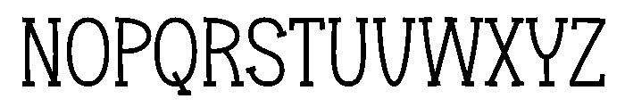 Downey Jersey Regular Font UPPERCASE