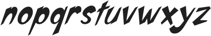 DOMYNIQ CRUSH Italic otf (400) Font LOWERCASE