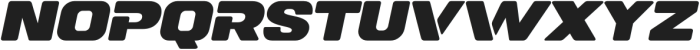 DOVENS Black Slanted otf (900) Font UPPERCASE