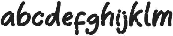 Doggy Pow Regular otf (400) Font LOWERCASE