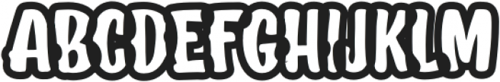 Dogly Comical Outline otf (400) Font LOWERCASE