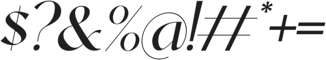 Dolce & Amyara Italic otf (400) Font OTHER CHARS