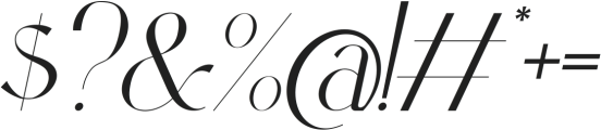Dolce Gargia Italic otf (400) Font OTHER CHARS