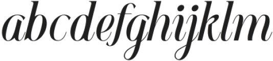 Dolemy Italic otf (400) Font LOWERCASE