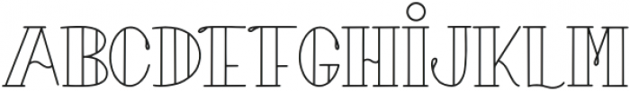 Dolington Lined Font Regular otf (400) Font LOWERCASE