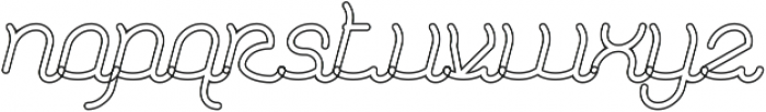 Dolphin Ocean Wave-Hollow Bold otf (700) Font LOWERCASE