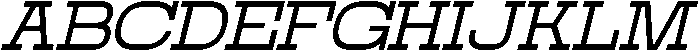 Domesia Italic otf (400) Font UPPERCASE