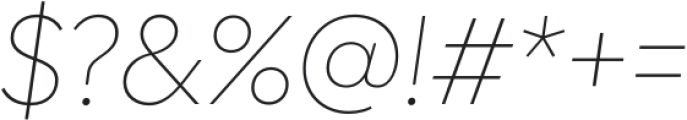 Domi Thin It otf (100) Font OTHER CHARS
