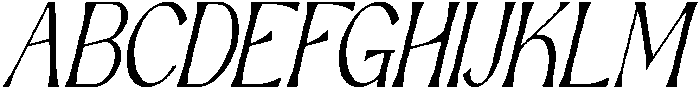 Domillack Italic otf (400) Font UPPERCASE
