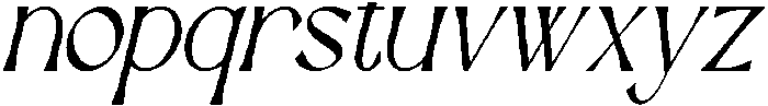 Domillack Italic otf (400) Font LOWERCASE