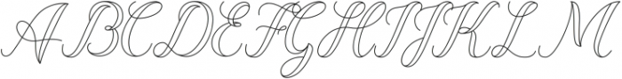 Dominica Calligraphy Outline otf (400) Font UPPERCASE