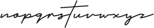 Domino Signature otf (400) Font LOWERCASE