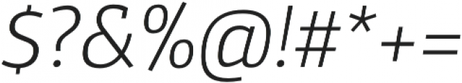 Domotika ExtraLight Italic otf (200) Font OTHER CHARS