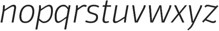 Domotika ExtraLight Italic otf (200) Font LOWERCASE