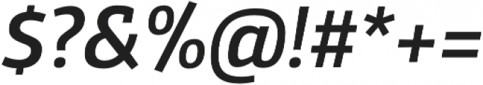 Domotika Medium Italic otf (500) Font OTHER CHARS