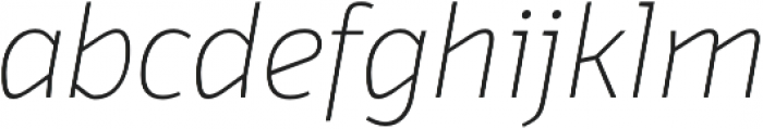 Domotika Thin Italic otf (100) Font LOWERCASE
