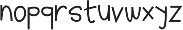 Dondles Regular otf (400) Font LOWERCASE