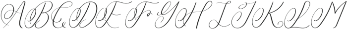 Donitty Italic otf (400) Font UPPERCASE