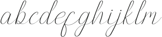 Donitty Italic otf (400) Font LOWERCASE