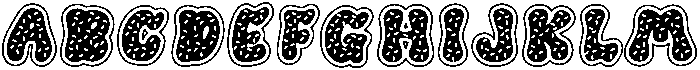 Donut Regular otf (400) Font UPPERCASE